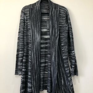 BYLYSE wool blend open front cardigan duster